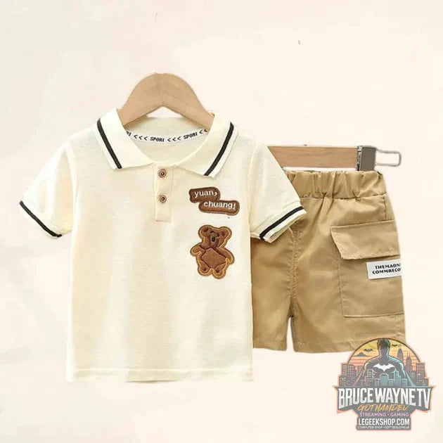 Ensemble de vêtements d'été pour bébé garçon, t-shirt et short, tenue de dessin animé mignon, t-shirt et pantalon pour tout-petits | Wayne Outfitters vs 🧒 Ensemble Haut Cape & Pantalon Fille – Élégance Automnale 2 pièces : quel ensemble enfants choisir ?