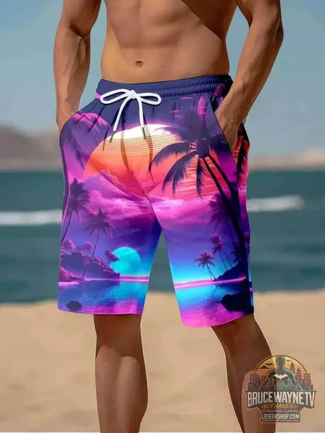 🩳 Short de plage imprimé cacahuètes 3D – Harajuku & Palmiers exotiques vs 🩳 short de bain homme imprimé floral 🩳 : quel short de bain choisir ?