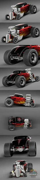 Guide d'achat : 3D Model Ford 1933 Hot Wheels Hot Rod – MAX, FBX, OBJ, 3DS, TEX
