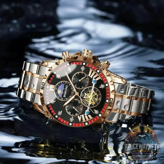 Guide d'achat : Montre Homme BINBOND Quartz Chronographe Lune – Style Jeune & Élégant