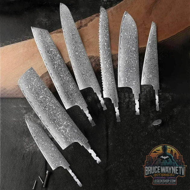 Guide d'achat : 🗡️ TURWHO - Lame Japonaise Forgée Main en Acier Damascus 67 Couches (Sans Manche)