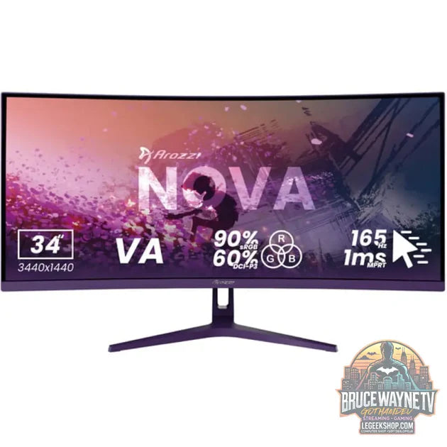 Guide d'achat : Arozzi Nova 34T2K165 34" QHD/WQHD VA 165 Hz