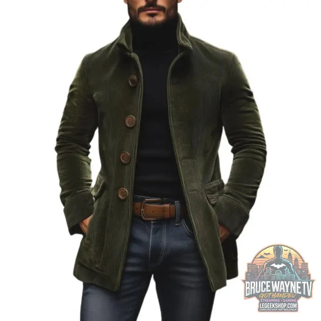 Guide d'achat : Blazer Homme Col Montant Velours Côtelé Boutons Poches Slim Fit