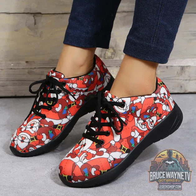 Guide d'achat : Chaussures Femme Motif Père Noël Floral Style Britannique
