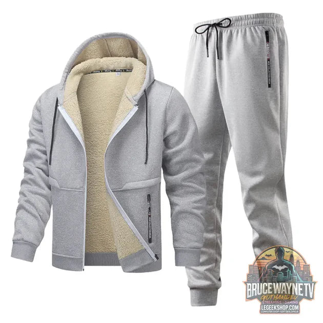 Ensemble Homme Fleece Quilted Hoodie Veste Doublée Polaire vs Ensemble Homme Deux Pièces Impression Numérique Casual : quel Ensemble Homme choisir ?