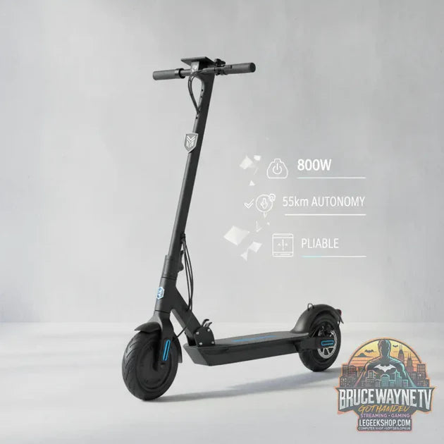 Guide d'achat : Escooter Électrique Adulte Pliable LeGeekShop — 800W, 48V, 55km Autonomie, Pneus 10", Vitesse 25/50km/h