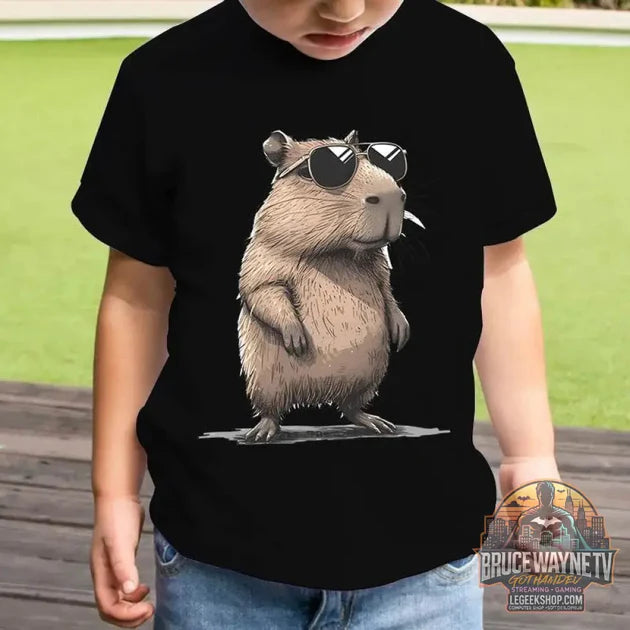 Guide d'achat : T-shirt Enfant Capybara 3D – Style Décontracté Été