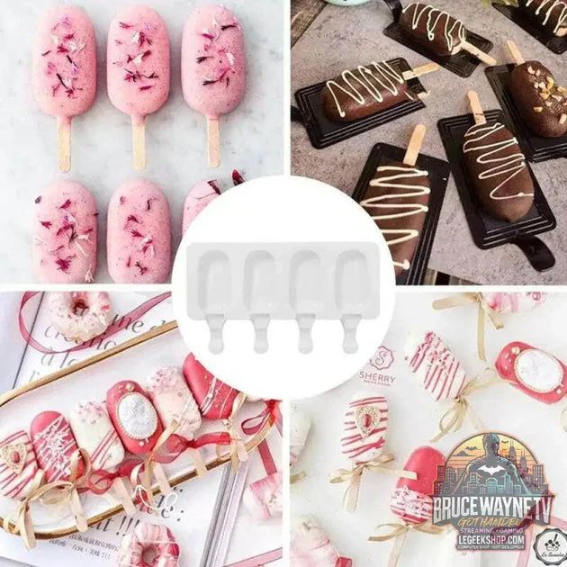 Guide d'achat : 🍨 Moule à crème glacée en silicone – Fabrication de sucettes glacées maison (4/8 trous)