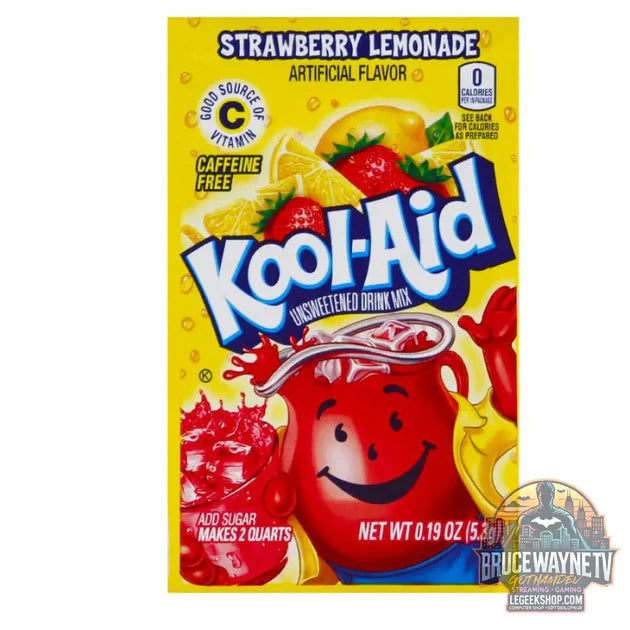 Guide d'achat : Kool Aid Strawberry Lemonade, préparation pour boisson au citron et à la fraise de 5,3g (Lot de 48)