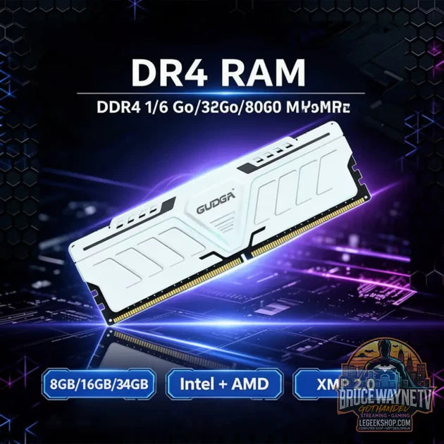 Guide d'achat : Mémoire GUDGA DDR4 8Go/16Go/32Go 2666MHz/3200MHz/3600MHz XMP2.0 DIMM avec ailette de refroidissement
