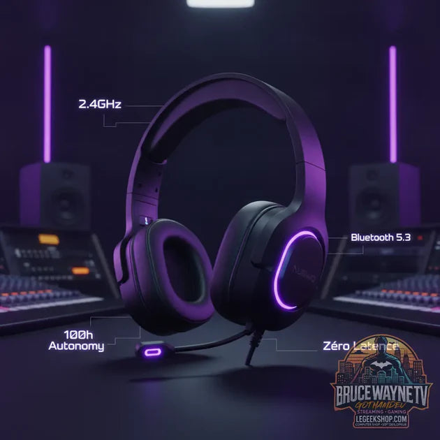 NUBWO G06 Double Casque Gaming Sans Fil 2.4GHz/BT 5. vs MCHOSE V9 Turbo - Casque Gaming Sans Fil 2.4G BT : quel Casque Gaming choisir ?