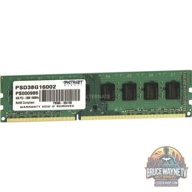Patriot Signature Line 8 Go DDR3-1600 vs G.Skill Trident Z5 RGB 64 Go (2×32 Go) DDR5-6800 Dual-Kit RGB : quel Barrettes de RAM choisir ?