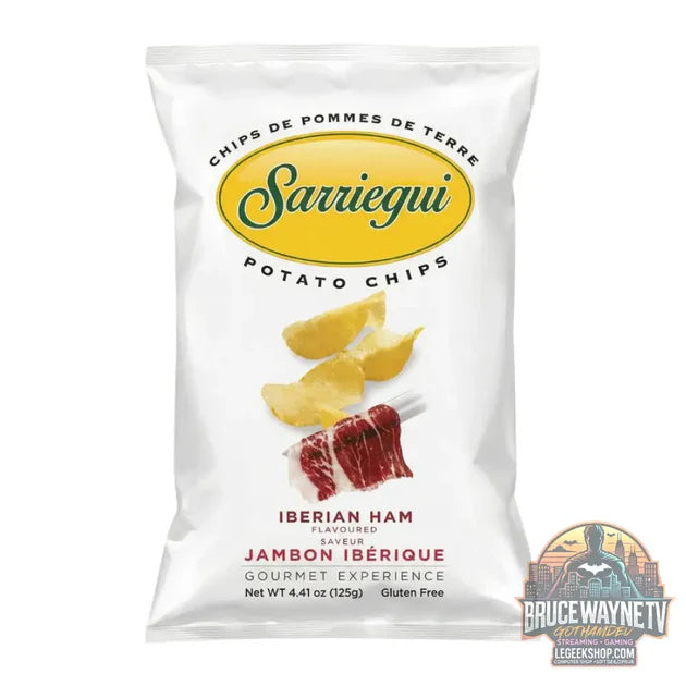 Guide d'achat : Sarriegui Chips de pomme de terre Jambon Ibérique, chips au goût de jambon ibérique de 125g (Paquet de 10)