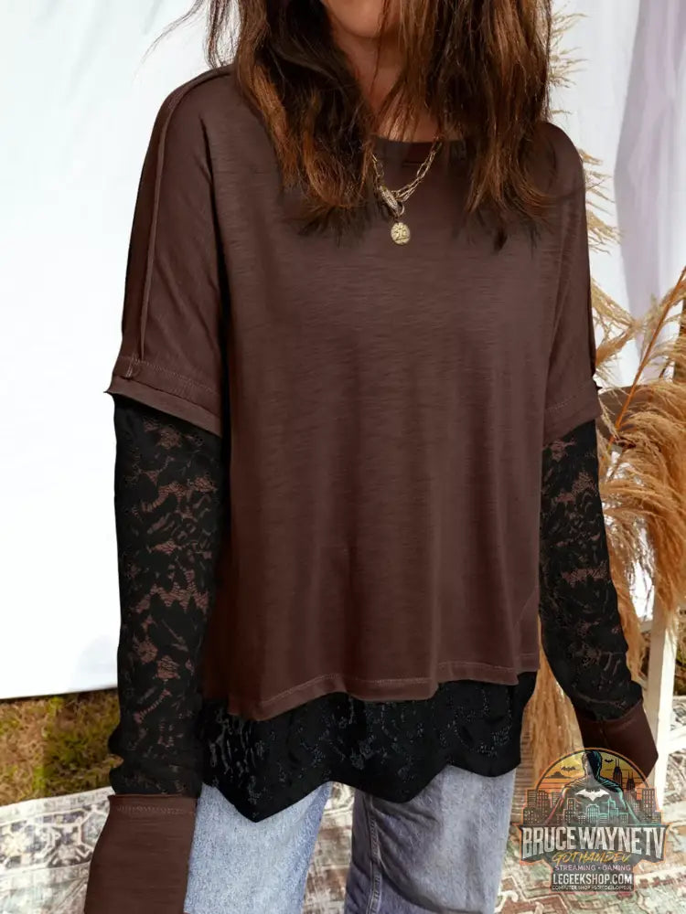 Inspiration Outfit: Tendances Mode 2026 et Comment Porter le Sheer Lace Patchwork Casual Long Sleeve Top pour un Look Casual Chic et Essentiels de Garde-Robe Capsule