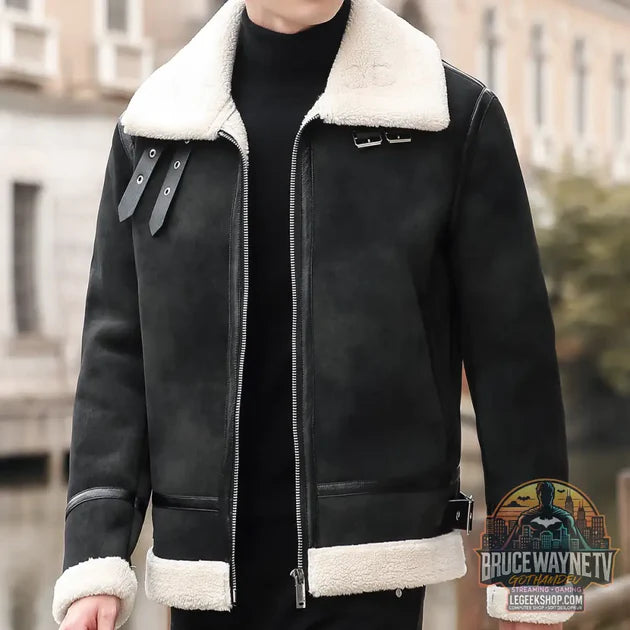 Guide d'achat : Veste Biker Cuir Artificiel Laine Agneau Homme