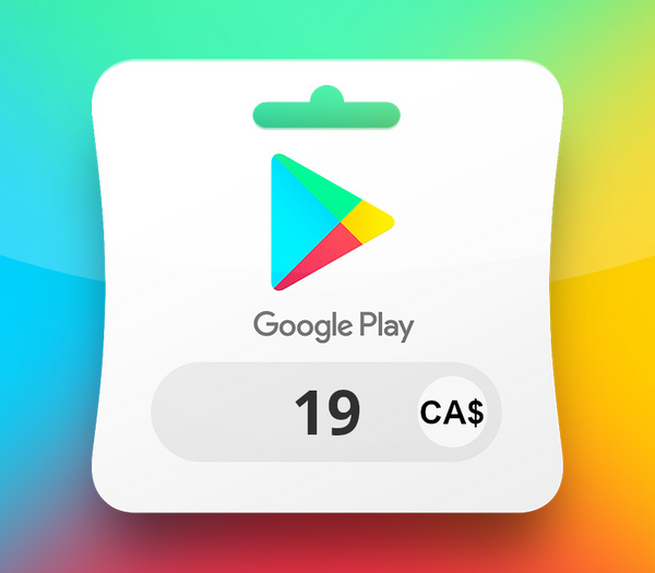 Google Play CAD 19 Gift Card CA