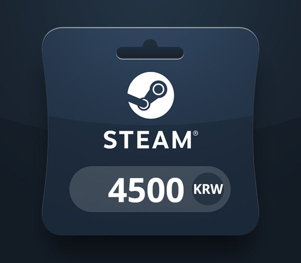 Steam Wallet KRW 4500 Gift Card KR
