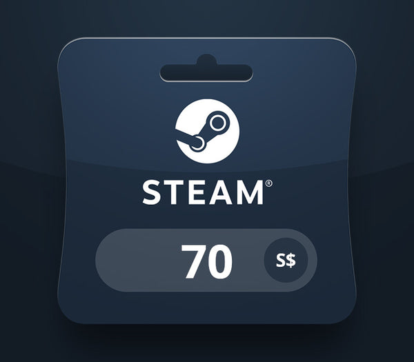 Steam Wallet SGD 70 Gift Card SG
