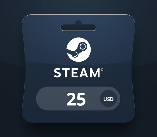 Steam Wallet USD 25 Gift Card PY