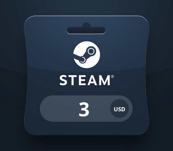 Steam Wallet USD 3 Gift Card SR