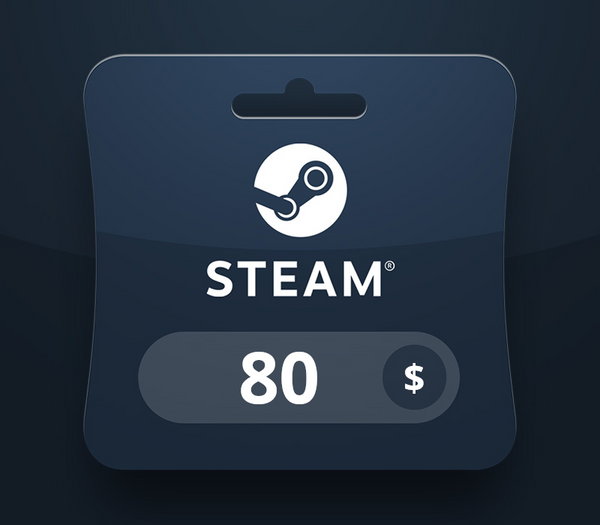 Steam Wallet USD 80 Gift Card BH