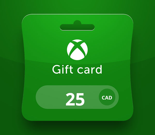 XBOX Live CAD 25 Prepaid Card CA