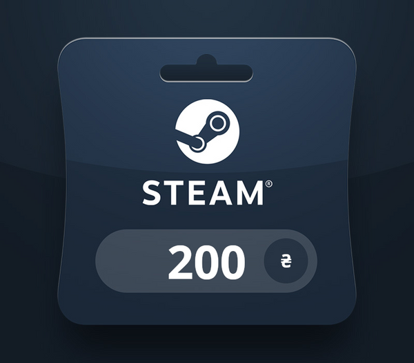 Steam Wallet UAH 200 Gift Card UA