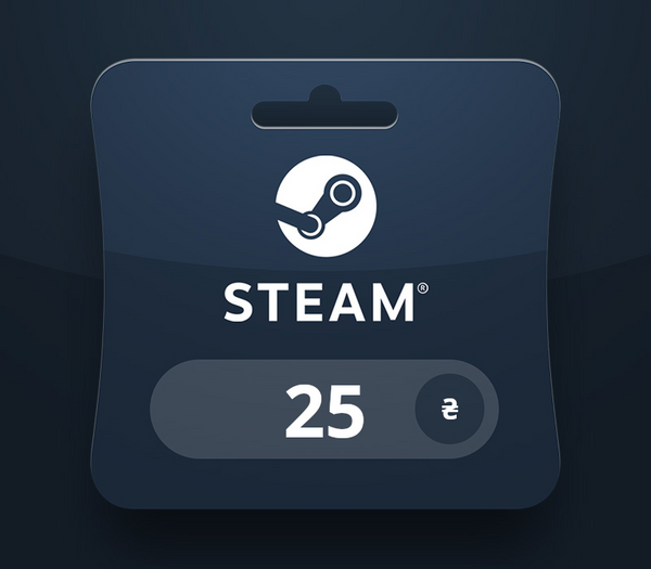 Steam Wallet UAH 25 Gift Card UA