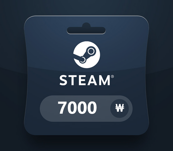 Steam Wallet KRW 7000 Gift Card KR