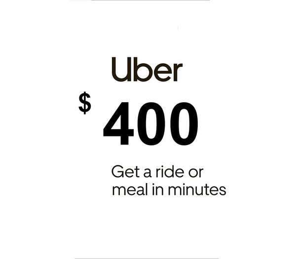 Uber USD 400 Gift Card