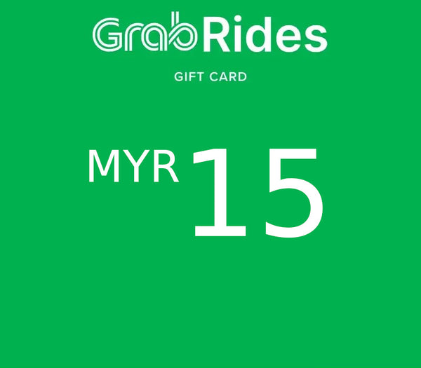 Grab Rides MYR 15 Gift Card MY