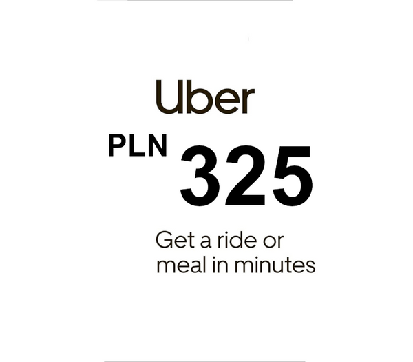 Uber PLN 325 Gift Card PL