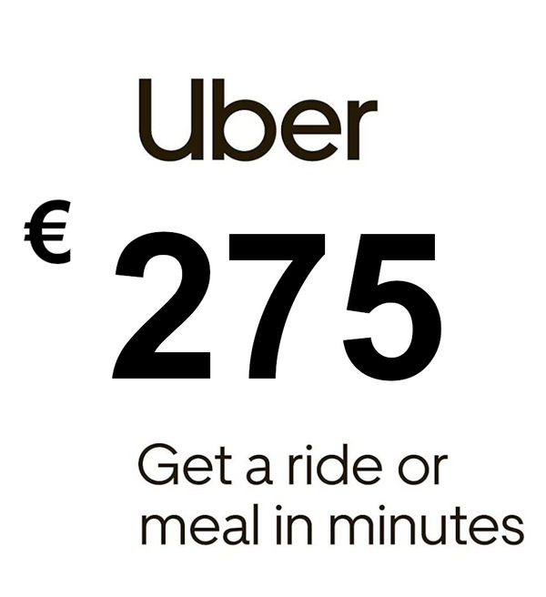 Uber EUR 275 Gift Card FR