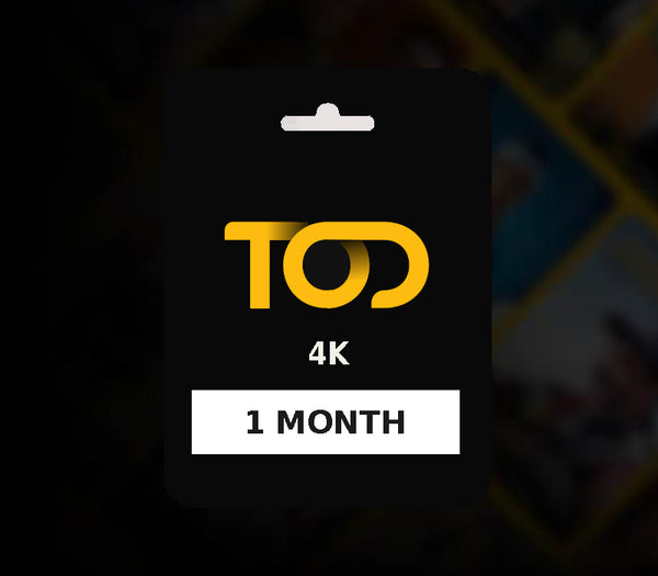 TOD TV 4K 1 Month Subscription Key AE
