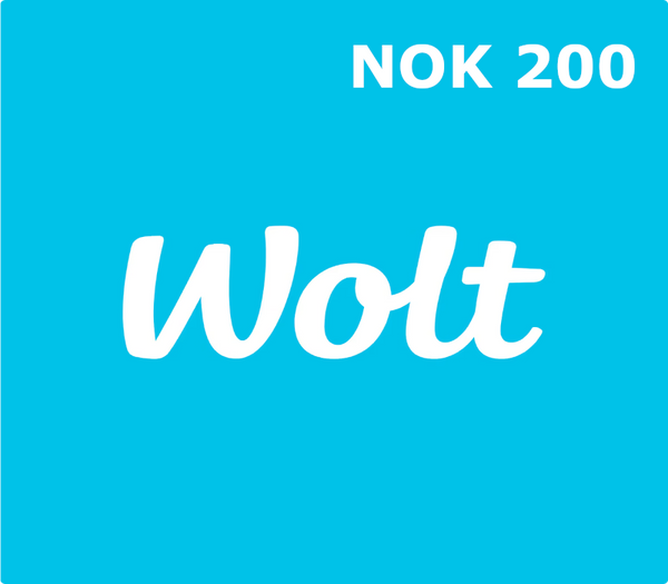 Wolt NOK 200 Gift Card NO