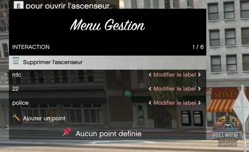 Script Ascenseur GothamDev — mod fivem, vue 3, LeGeekShop