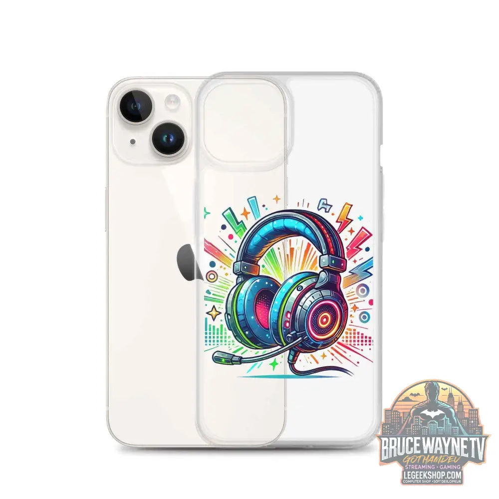 Coque iPhone® Design Gamer Casque Coloré - Legeekshop - Legeekshop