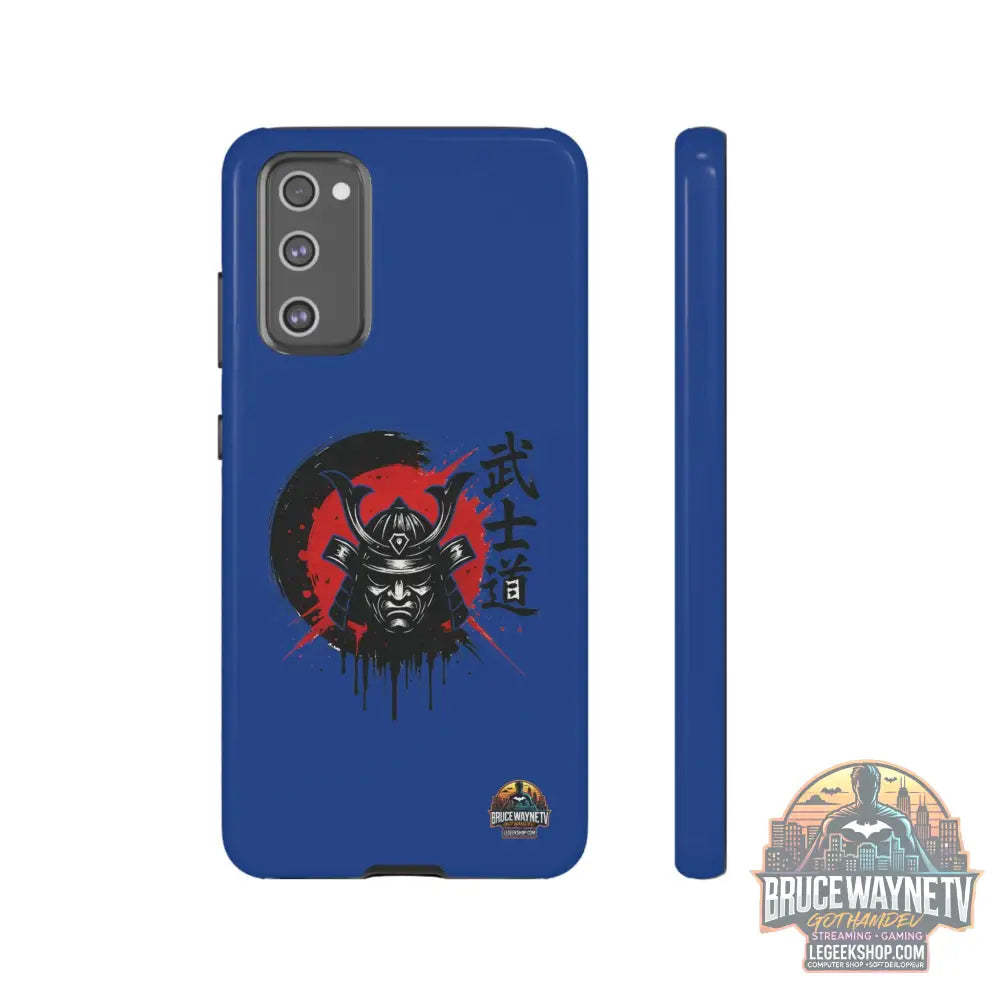 📱 samurai phone case Bleue foncé – coque renforcée Pixel & Galaxy 📱 - Samsung Galaxy S20 FE / Glossy - Phone Case