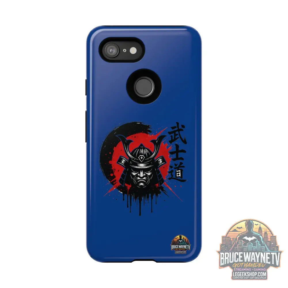 📱 samurai phone case Bleue foncé – coque renforcée Pixel & Galaxy 📱 - Phone Case