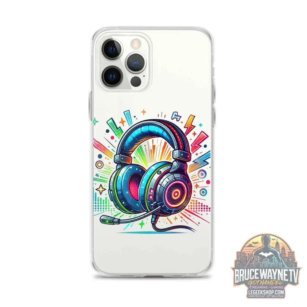 Coque iPhone® Design Gamer Casque Coloré - Legeekshop - Legeekshop