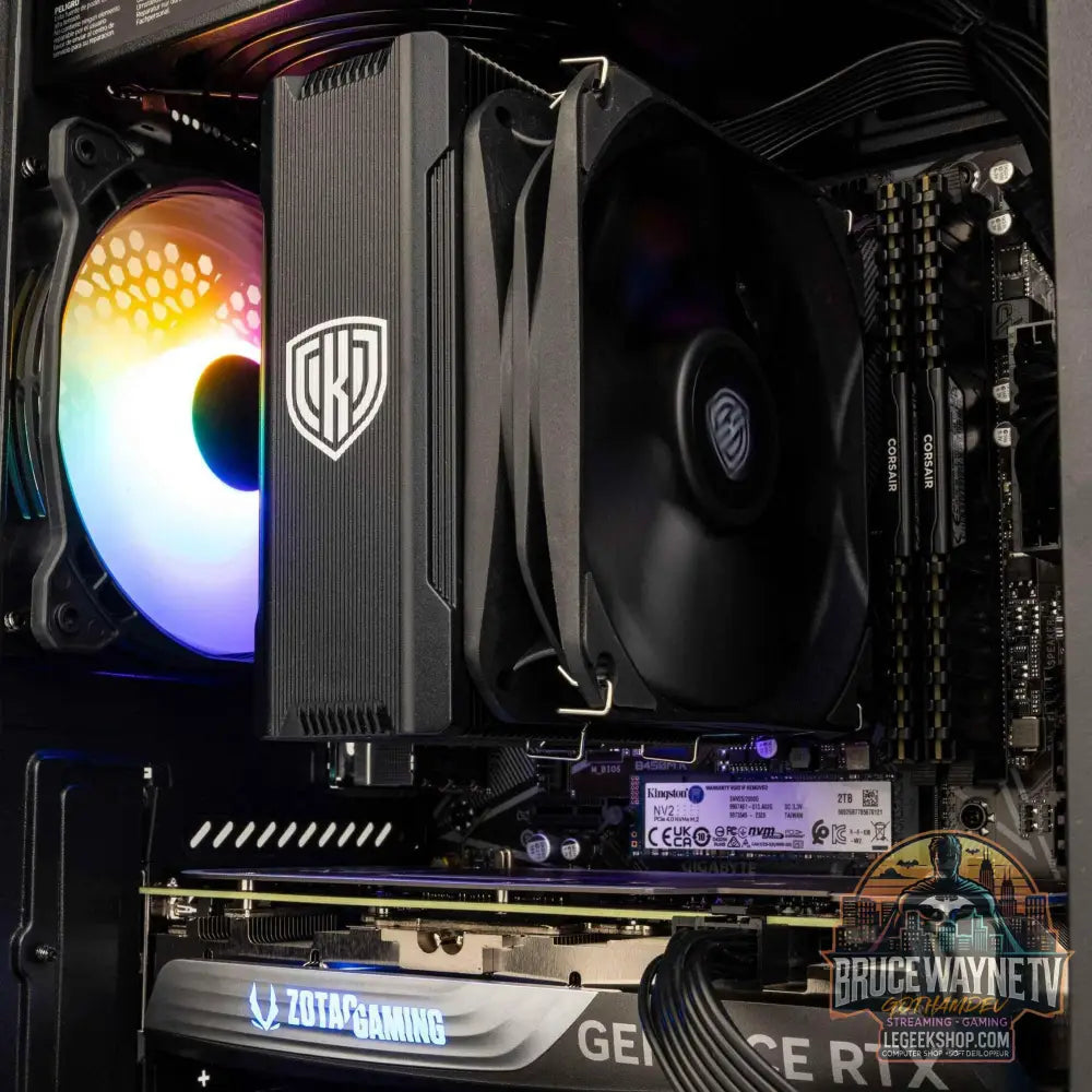 Gaming PC Black Thor - AMD Ryzen 7 5700X, RTX 4060 Ti 16GB - Legeekshop