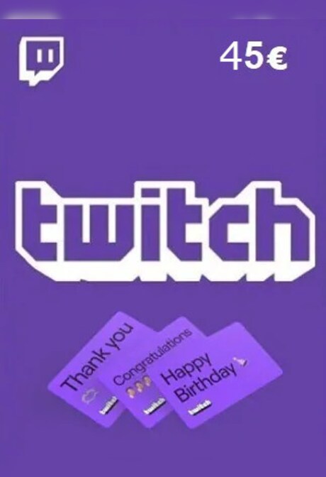 Twitch Gift Card 45 EUR - twitch Key - EUROPE