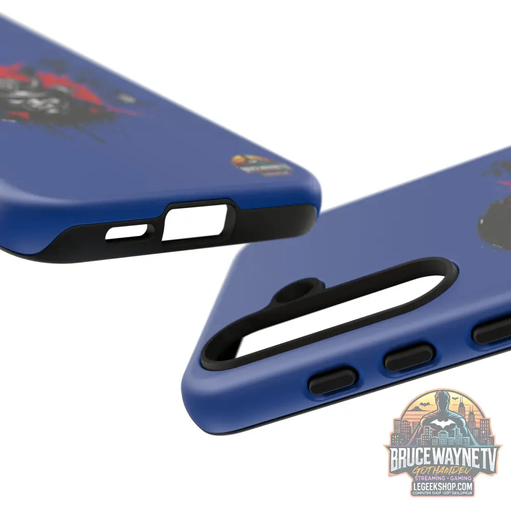 📱 samurai phone case Bleue foncé – coque renforcée Pixel & Galaxy 📱 - Phone Case