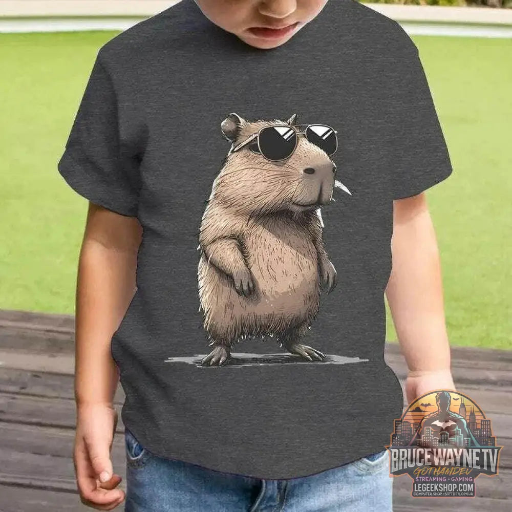 T-shirt Enfant Capybara 3D – Style Décontracté Été - Legeekshop