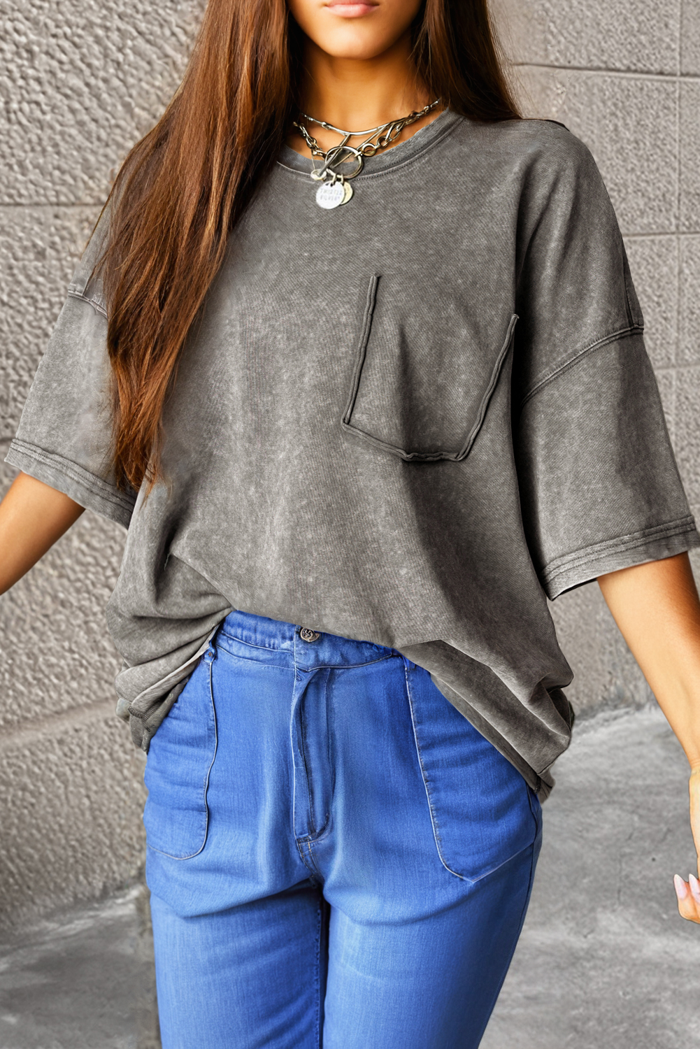 T-shirt femme vintage, coupe boyfriend
