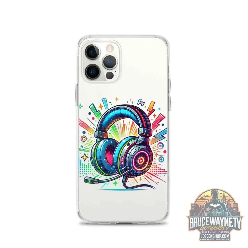 Coque iPhone® Design Gamer Casque Coloré - Legeekshop - Legeekshop