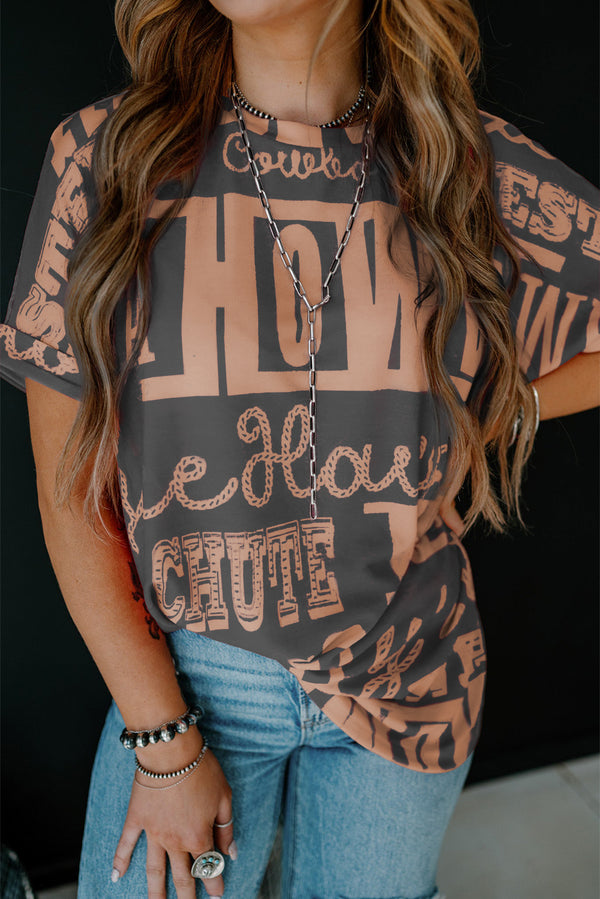 T-shirt femme — gris foncé