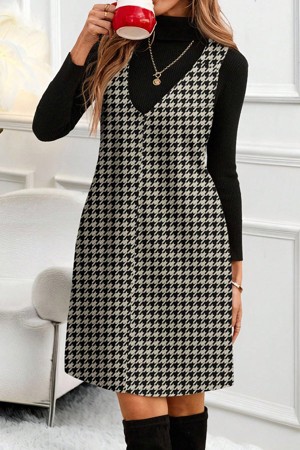 Robe courte femme sans manches, col V — kaki