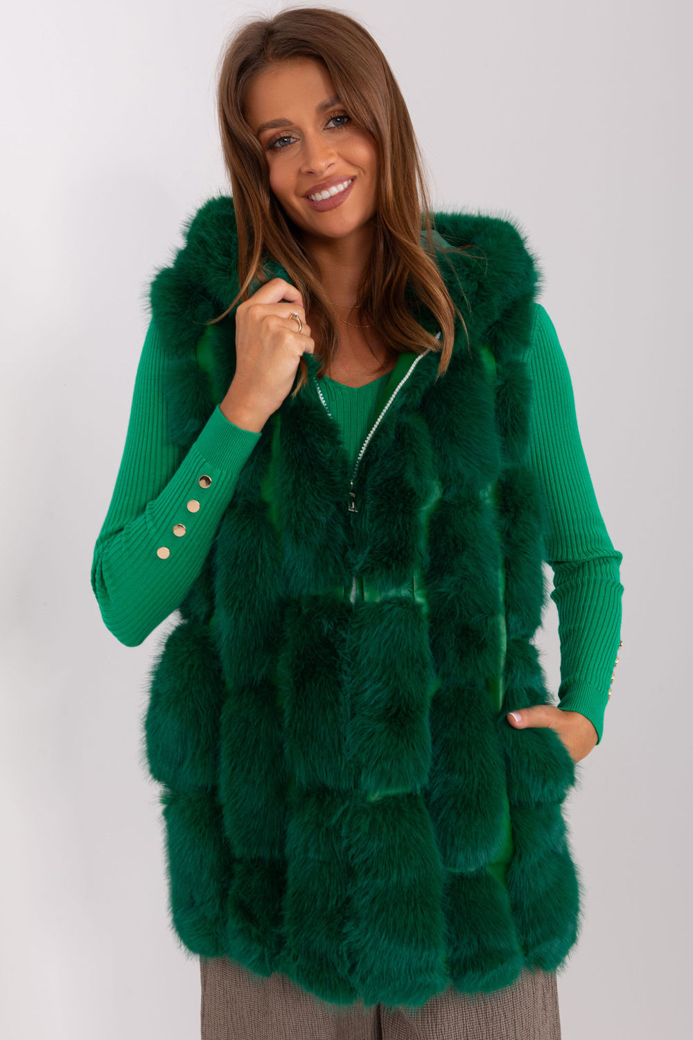 Gilet femme AT — vert