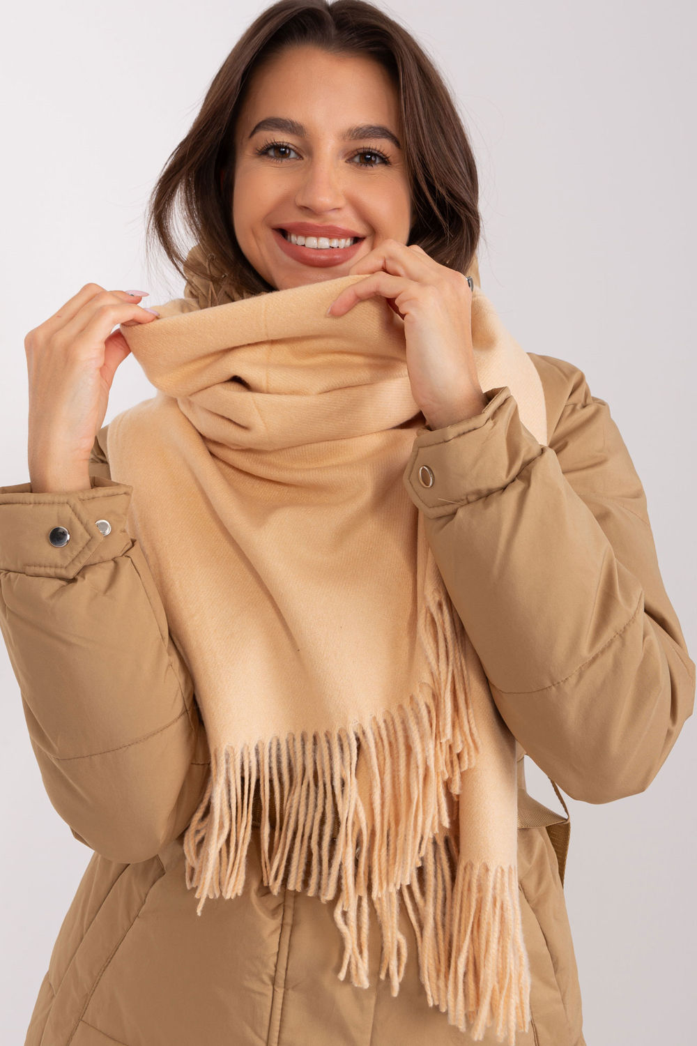 Châle femme AT — beige